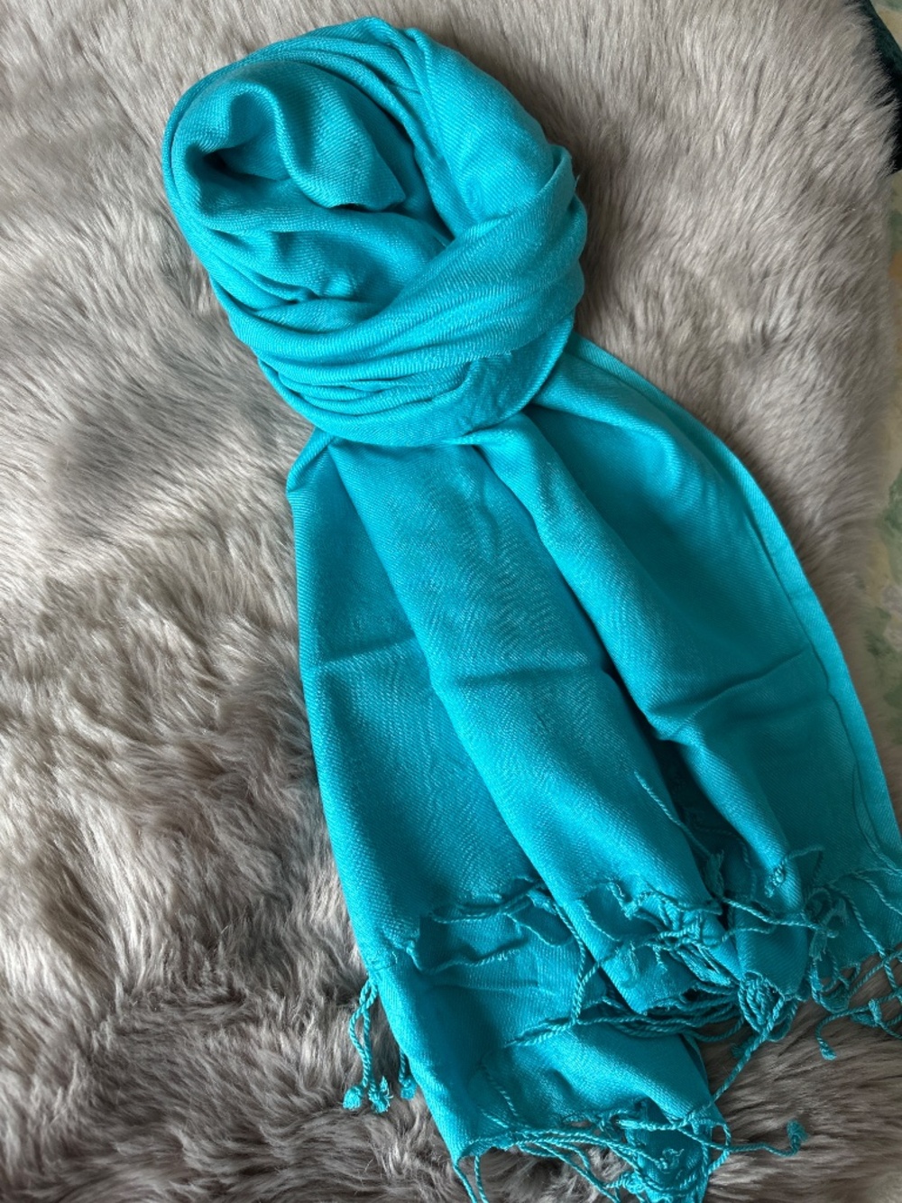 Pashmina Scarf - Blue - Picture 2 of 2